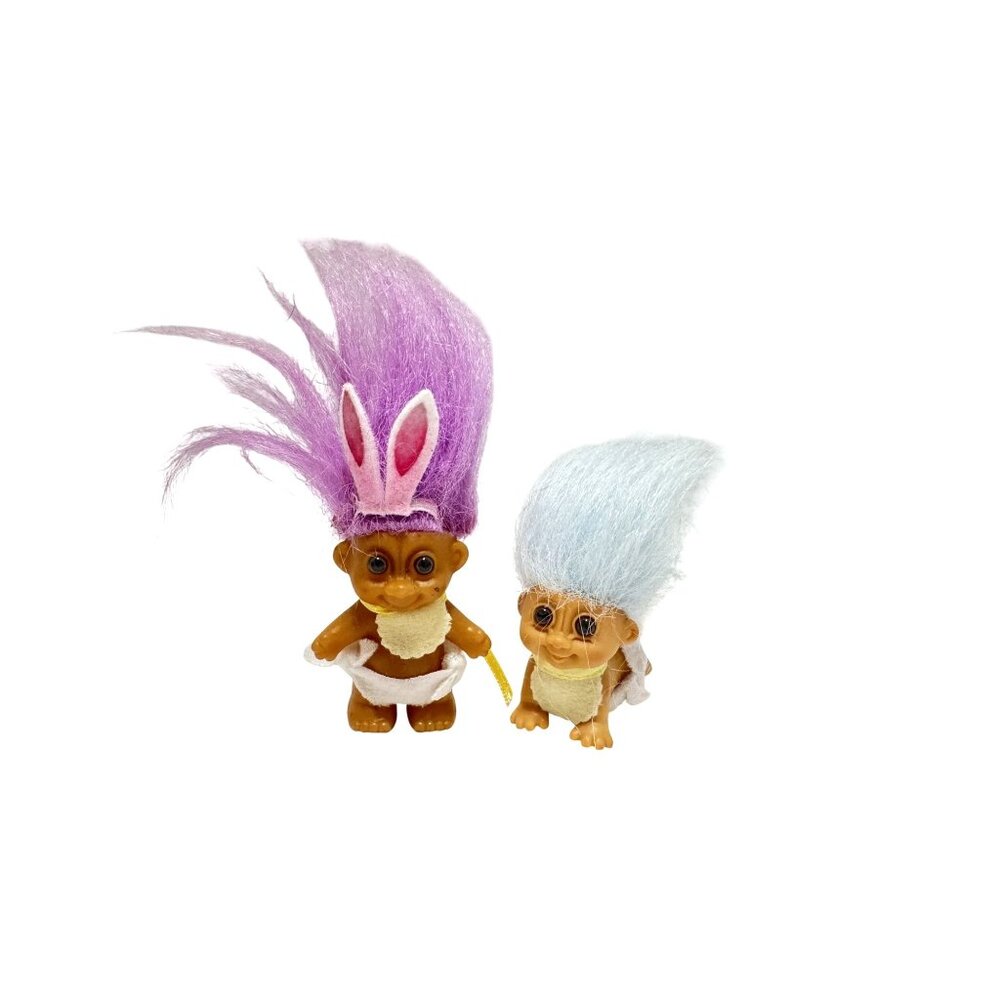 Russ Troll Crawling Baby Easter Bunny Ears Babies Set 2" Tall